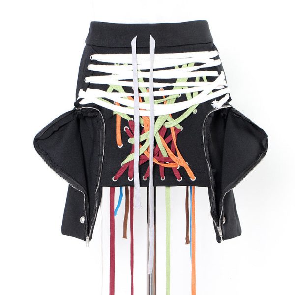 Deeeze Shoestring Mini Skirt